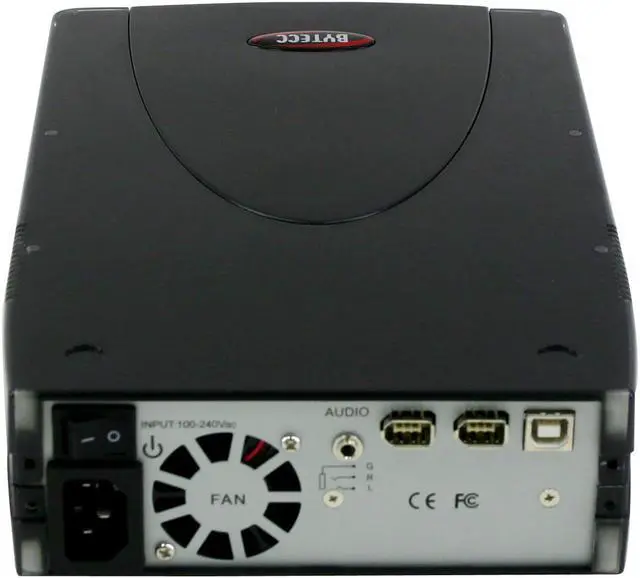 Alt view image 2 of 5 - BYTECC ME-320U2FB Aluminum & Plastic 5.25" IDE USB & 1394 Black External Enclosure