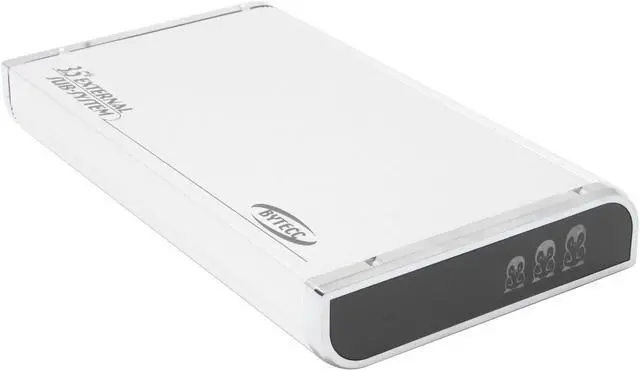 Main image of BYTECC BT380(SILVER) Aluminum 3.5" IDE USB 2.0 & Ethernet NAS External Enclosure