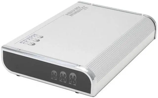 Alt view image 2 of 6 - BYTECC BT-380 U2 SILVER Aluminum 3.5" IDE USB 2.0 External Enclosure