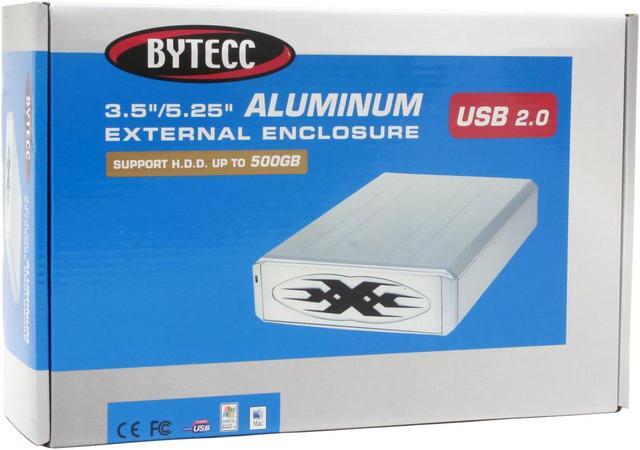Alt view image 7 of 7 - BYTECC ME-525U2 Aluminum 5.25" IDE USB 2.0 External Enclosure