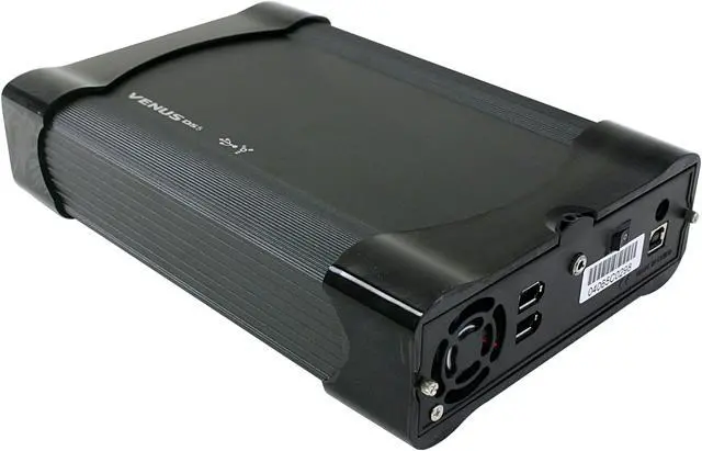 Alt view image 2 of 5 - AMS VENUS DS-2512CBK Aluminum 5.25" IDE USB & 1394 Black External Enclosure