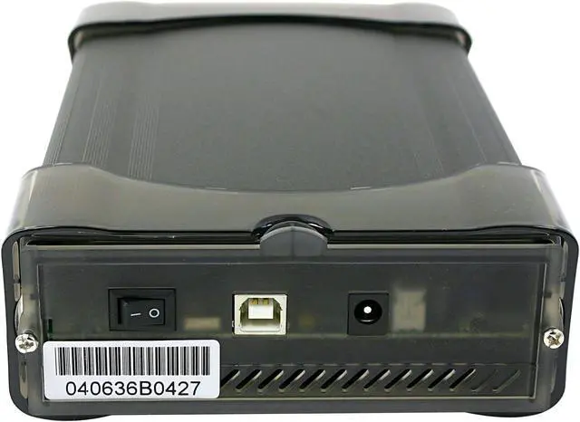 Alt view image 3 of 4 - AMS VENUS DS-2316B2BK Aluminum 3.5" IDE USB 2.0 Black External Enclosure