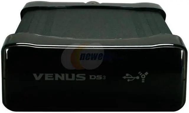Alt view image 2 of 5 - AMS VENUS DS-2316CBK Aluminum 3.5" IDE USB & 1394 Black External Enclosure