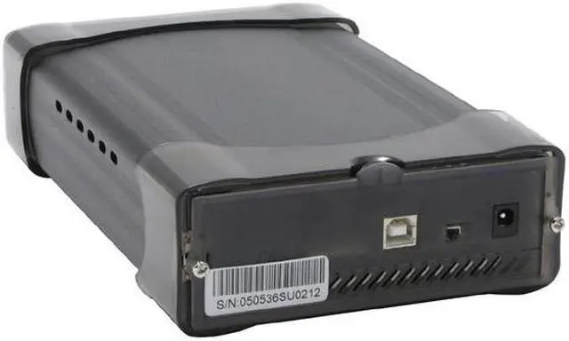 Alt view image 2 of 7 - AMS DS3 DS-2316SU2BK Aluminum 3.5" SATA to USB2.0 External Enclosure
