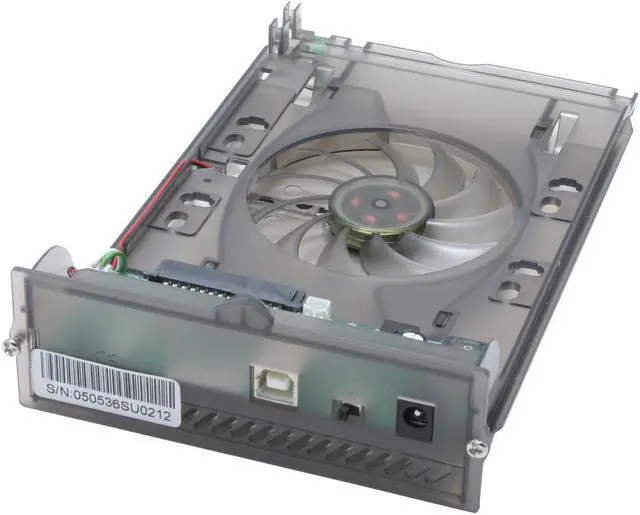 Alt view image 5 of 7 - AMS DS3 DS-2316SU2BK Aluminum 3.5" SATA to USB2.0 External Enclosure
