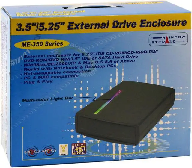 Alt view image 5 of 5 - MASSCOOL 350U2 5.25" IDE USB2.0 (type B) External Enclosure