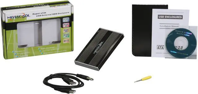 Alt view image 5 of 5 - MASSCOOL UE211 Aluminum 2.5" IDE USB 2.0 External Enclosure