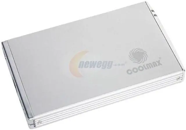 Main image of COOLMAX HD-211-COMBO Aluminum 2.5" IDE USB2.0 mini + IEEE1394 Silver External Enclosure