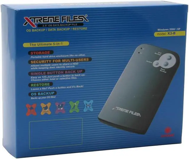 Alt view image 5 of 5 - COOLMAX X3-B-U22 Plastic 2.5" IDE(ATA 66/100/133) USB2.0 mini External Enclosure