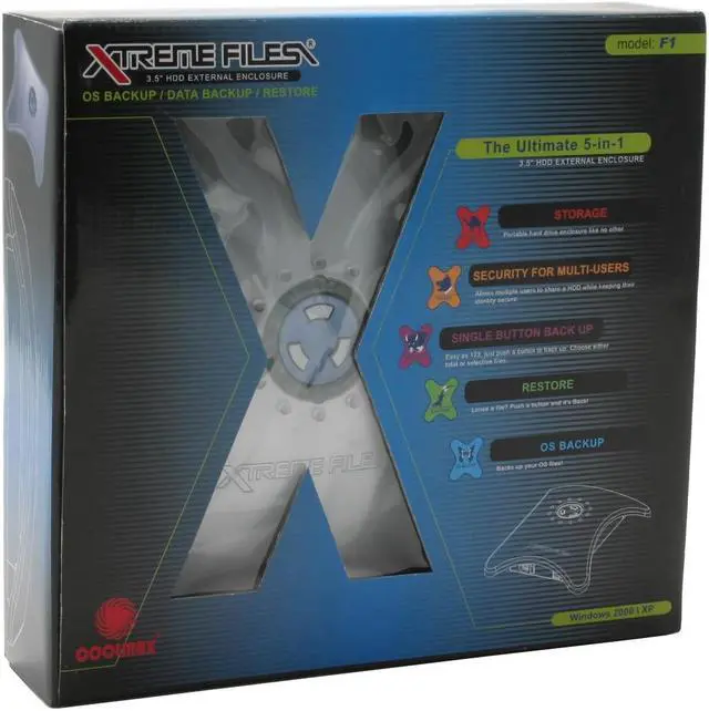 Alt view image 6 of 6 - COOLMAX F1-U2 Plastic body and metal tray 3.5" IDE(ATA 66/100/133) USB2.0 normal B External Enclosure