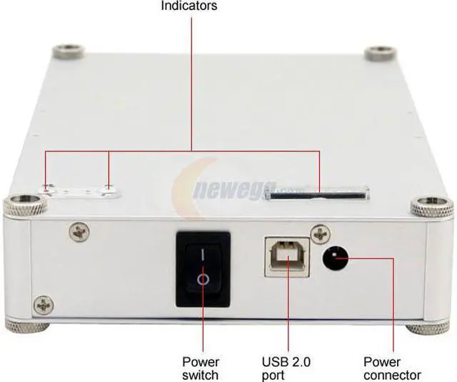 Alt view image 3 of 5 - KINGWIN MS-350U-S Aluminum alloy 3.5" IDE USB 2.0 External Enclosure