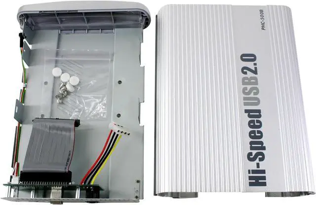 Alt view image 3 of 5 - Macally PHC-500B 5.25" USB 2.0 Solid Aluminum External Enclosure