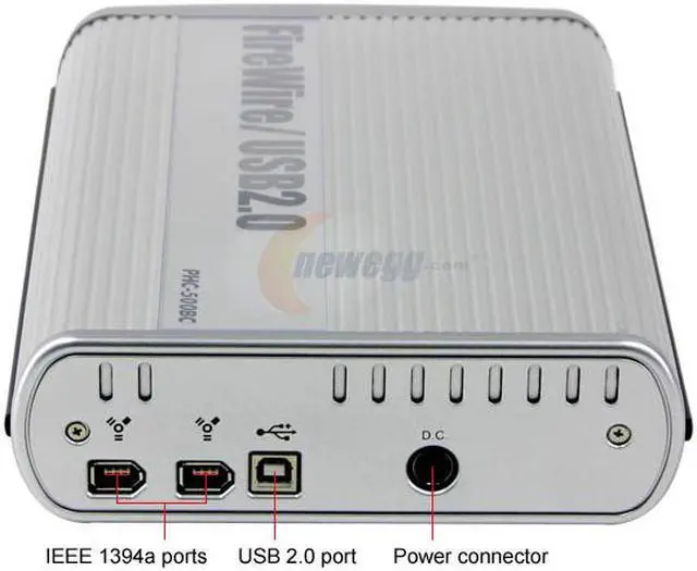 Alt view image 2 of 5 - Macally PHC-500BC FireWire / USB2.0 External Enclosure for