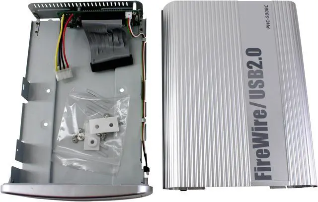 Alt view image 3 of 5 - Macally PHC-500BC FireWire / USB2.0 External Enclosure for