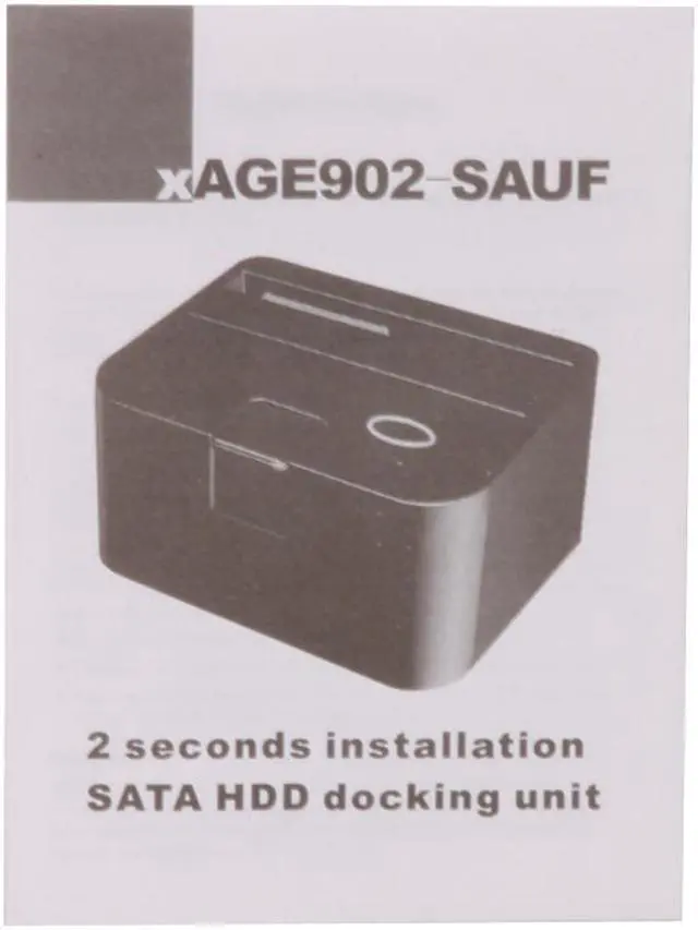Alt view image 6 of 7 - iStarUSA XAGE902-SAUF Plastic (ABS) 2.5"/3.5" White SATA I/II USB2.0/ eSATA/ FireWire400/800 Docking Station