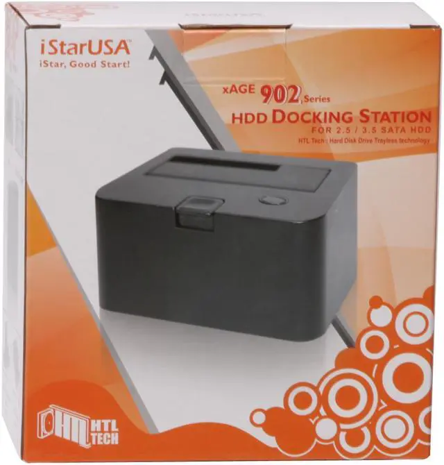 Alt view image 9 of 9 - iStarUSA XAGE902R-SAU Plastic (ABS) 2.5"/3.5" Black SATA I/II USB 2.0 & eSATA Docking Station w/2xUSB Hub/Card Reader