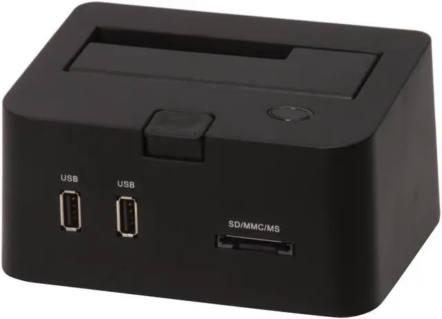 Main image of iStarUSA XAGE902R-SAU Plastic (ABS) 2.5"/3.5" Black SATA I/II USB 2.0 & eSATA Docking Station w/2xUSB Hub/Card Reader