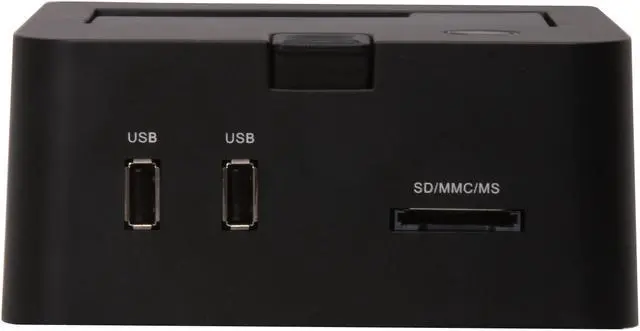 Alt view image 5 of 9 - iStarUSA XAGE902R-SAU Plastic (ABS) 2.5"/3.5" Black SATA I/II USB 2.0 & eSATA Docking Station w/2xUSB Hub/Card Reader