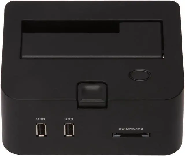 Alt view image 6 of 9 - iStarUSA XAGE902R-SAU Plastic (ABS) 2.5"/3.5" Black SATA I/II USB 2.0 & eSATA Docking Station w/2xUSB Hub/Card Reader