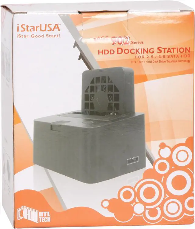 Alt view image 8 of 8 - iStarUSA xAGE902F8-US Plastic (ABS) 2.5" & 3.5" Black SATA I/II USB 2.0 Cooler Docking Station