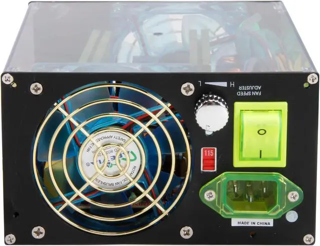 Alt view image 2 of 7 - APEVIA See-Through ATX-AS500W-BK 500 W ATX12V Power Supply