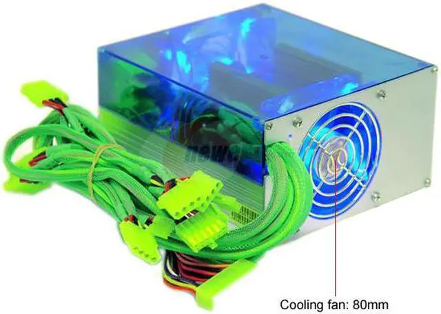 Alt view image 2 of 11 - APEVIA ATX-AS500W-SV 500 W ATX12V Power Supply