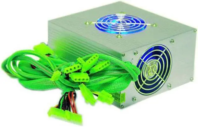 Alt view image 2 of 11 - APEVIA ATX-AS520W SILVER 520 W ATX Power Supply