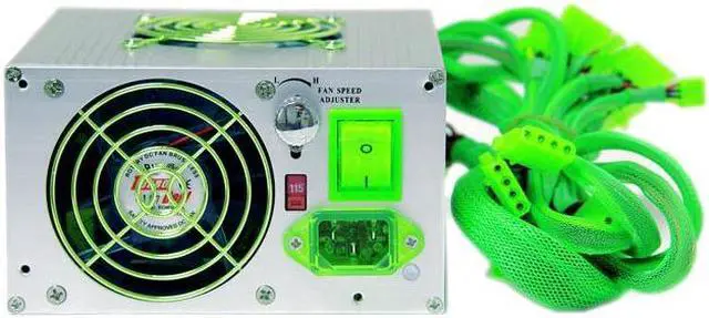 Alt view image 5 of 11 - APEVIA ATX-AS520W SILVER 520 W ATX Power Supply