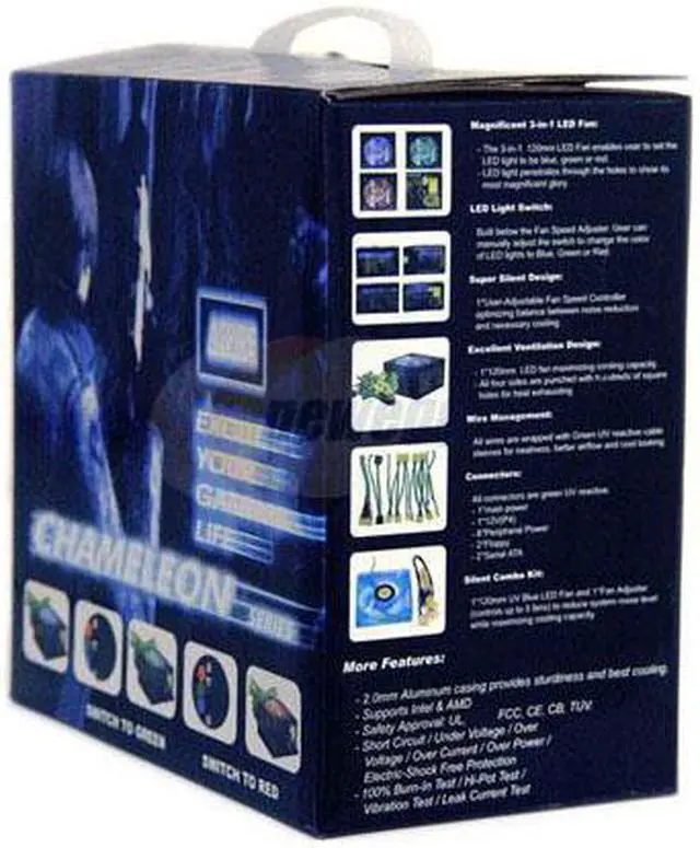 Alt view image 12 of 12 - APEVIA Chameleon ATX-AS550W-BK 550 W ATX12V Power Supply