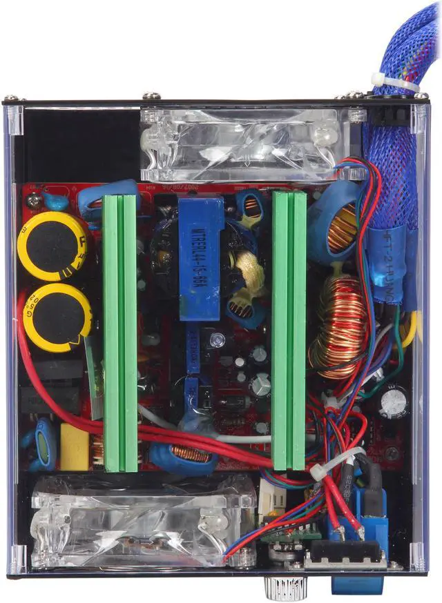 Alt view image 5 of 9 - APEVIA ICEBERG ATX-IB680W-BL 680 W ATX12V / EPS12V SLI Ready Power Supply With 3-Color LED Lights