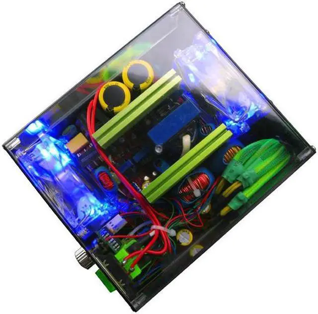 Alt view image 5 of 16 - APEVIA ICEBERG ATX-IB680W-GN 680 W ATX12V / EPS12V SLI Ready Power Supply With 3-Color LED Lights