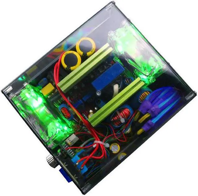 Alt view image 6 of 16 - APEVIA ICEBERG ATX-IB680W-GN 680 W ATX12V / EPS12V SLI Ready Power Supply With 3-Color LED Lights