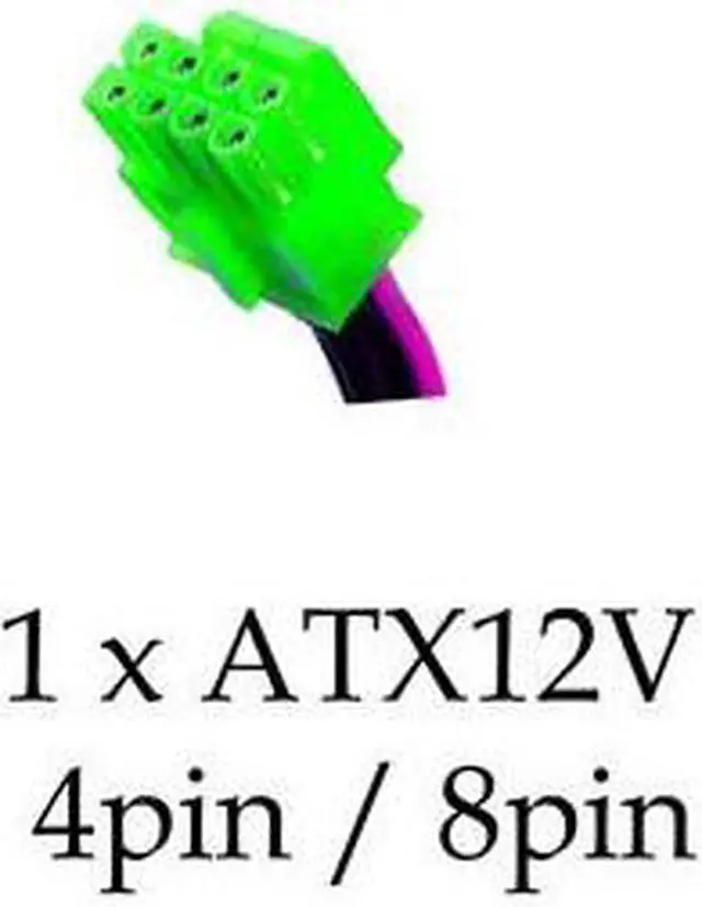 Alt view image 11 of 16 - APEVIA ICEBERG ATX-IB680W-GN 680 W ATX12V / EPS12V SLI Ready Power Supply With 3-Color LED Lights