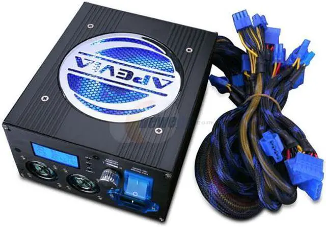 Main image of APEVIA ATX-LCD750W 750 W ATX12V / EPS12V SLI Ready CrossFire Ready Power Supply
