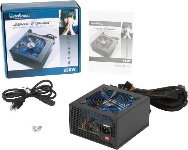 Alt view image 7 of 7 - APEVIA JAVA ATX-JV650W 650 W ATX12V / EPS12V SLI Ready CrossFire Ready Power Supply
