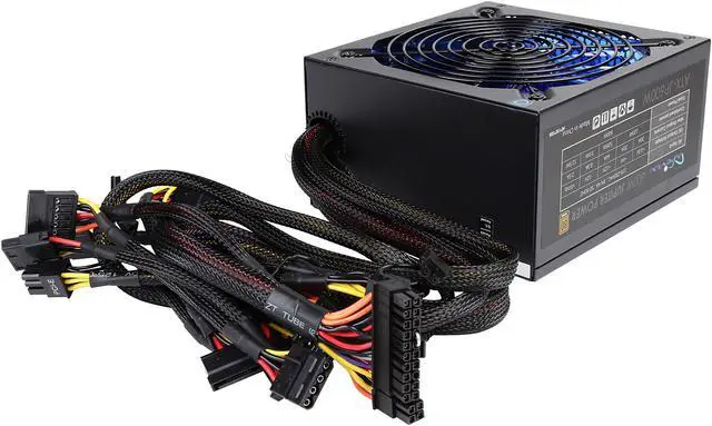 Alt view image 5 of 8 - APEVIA Jupiter Series ATX-JP600W 600 W ATX12V SLI CrossFire 80 PLUS BRONZE Certified Power Supply