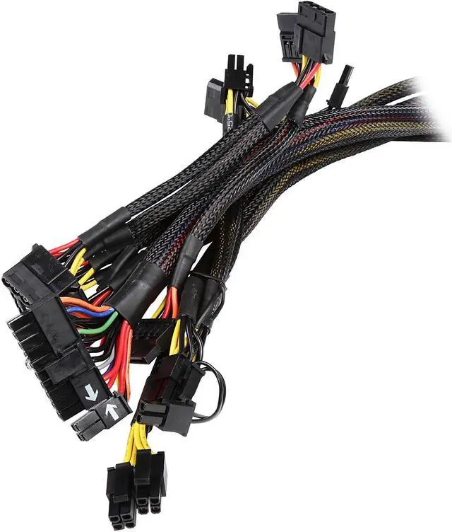 Alt view image 6 of 8 - APEVIA Jupiter Series ATX-JP600W 600 W ATX12V SLI CrossFire 80 PLUS BRONZE Certified Power Supply
