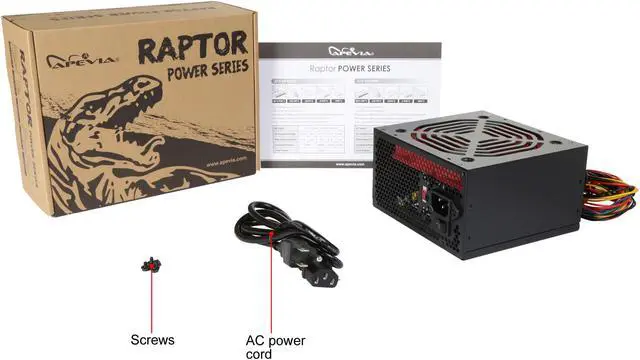 Alt view image 8 of 7 - APEVIA ATX-RP450W 450 W ATX12V Non-Modular Power Supply