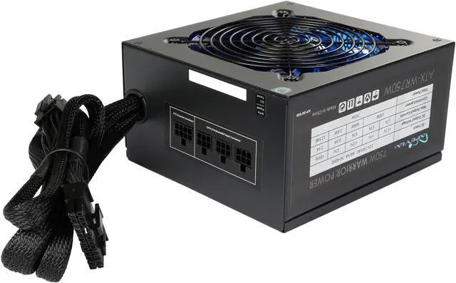 Alt view image 4 of 7 - APEVIA ATX-WR750W 750 W ATX12V v2.3 SLI CrossFire Active PFC Power Supply