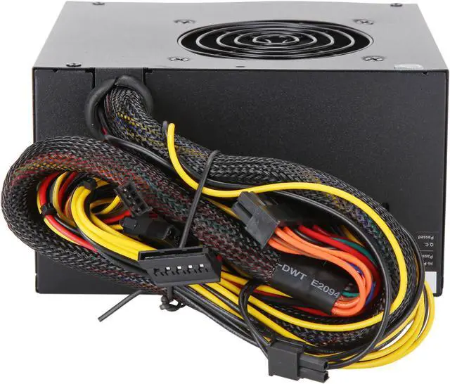 Alt view image 4 of 8 - APEVIA ATX-AD500W Astro 500W ATX Power Supply with Dual Auto-Thermally Controlled 80mm Fans, 115/230V Switch, All Protections