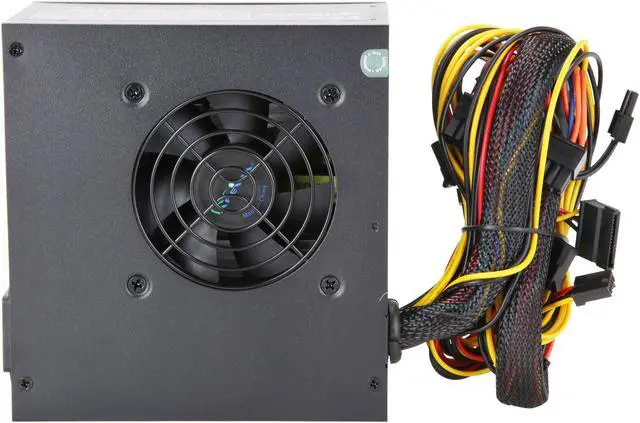 Alt view image 6 of 8 - APEVIA ATX-AD500W Astro 500W ATX Power Supply with Dual Auto-Thermally Controlled 80mm Fans, 115/230V Switch, All Protections