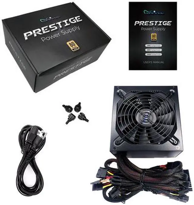 Alt view image 5 of 5 - APEVIA Prestige Series ATX-PR600W 600W ATX12V 80 PLUS GOLD Certified Non-Modular Active PFC Power Supply