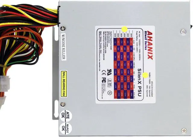 Alt view image 2 of 4 - AHANIX SilenX ATX 400 Watt PSU 400W ATX  Power Supply