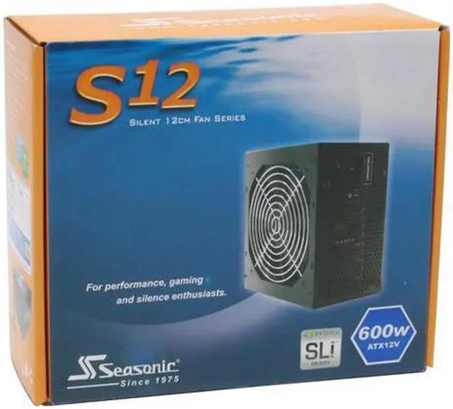 Alt view image 7 of 7 - SeaSonic S12-600 600 W ATX12V / EPS12V SLI Certified CrossFire Ready Active PFC Power Supply