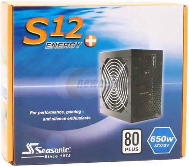 Alt view image 8 of 8 - SeaSonic S12 Energy Plus SS-650HT 650W ATX12V V2.3 / EPS12V V2.91 SLI Certified CrossFire Ready 80 PLUS Certified  Active PFC Power Supply