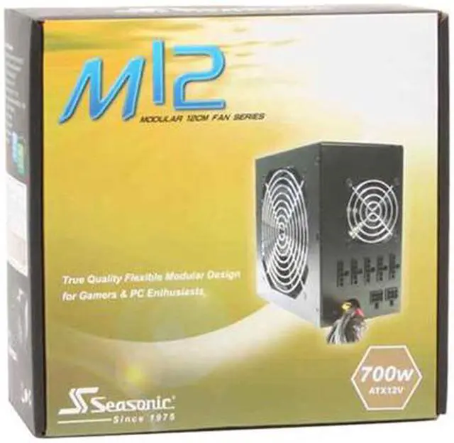 Alt view image 9 of 9 - SeaSonic M12 SS-700HM 700W ATX12V V2.3 / EPS12V V2.91 SLI Certified CrossFire Ready 80 PLUS Certified Modular Active PFC Power Supply