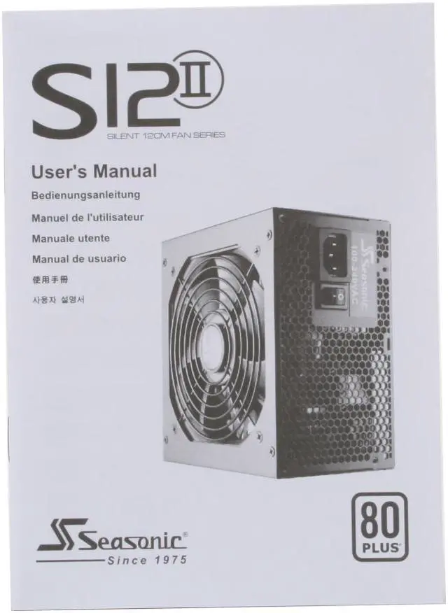 Alt view image 6 of 8 - SeaSonic S12 II SS-380GB 380W ATX12V V2.3   80 PLUS Certified  Active PFC Power Supply