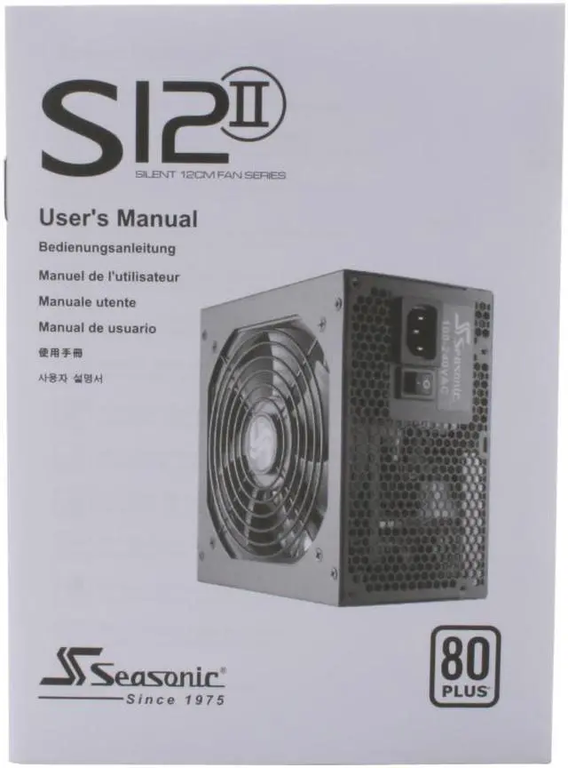 Alt view image 8 of 8 - SeaSonic S12 II SS-500GB 500W ATX12V V2.3 / EPS12V V2.91 SLI Ready CrossFire Ready 80 PLUS Certified  Active PFC Power Supply