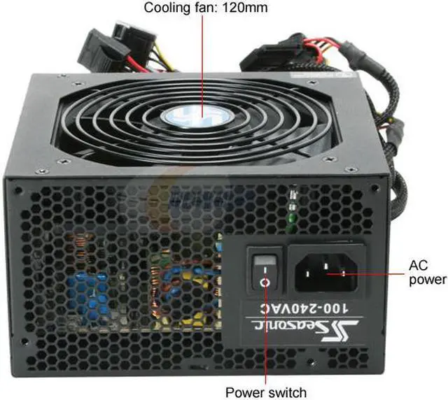 Alt view image 2 of 8 - SeaSonic S12 II SS-330GB 330W ATX12V V2.3 80 PLUS Certified Active PFC Power Supply