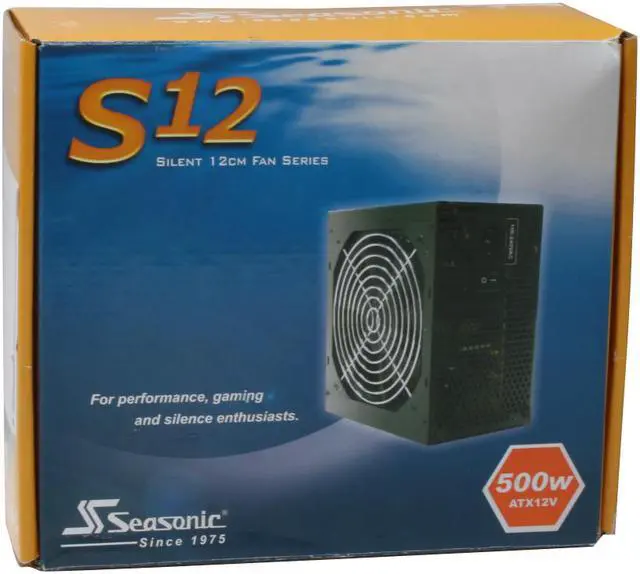 Alt view image 9 of 9 - SeaSonic S12 SS-500HT-OB 500 W ATX12V SLI Certified CrossFire Certified Active PFC Power Supply -Open Box